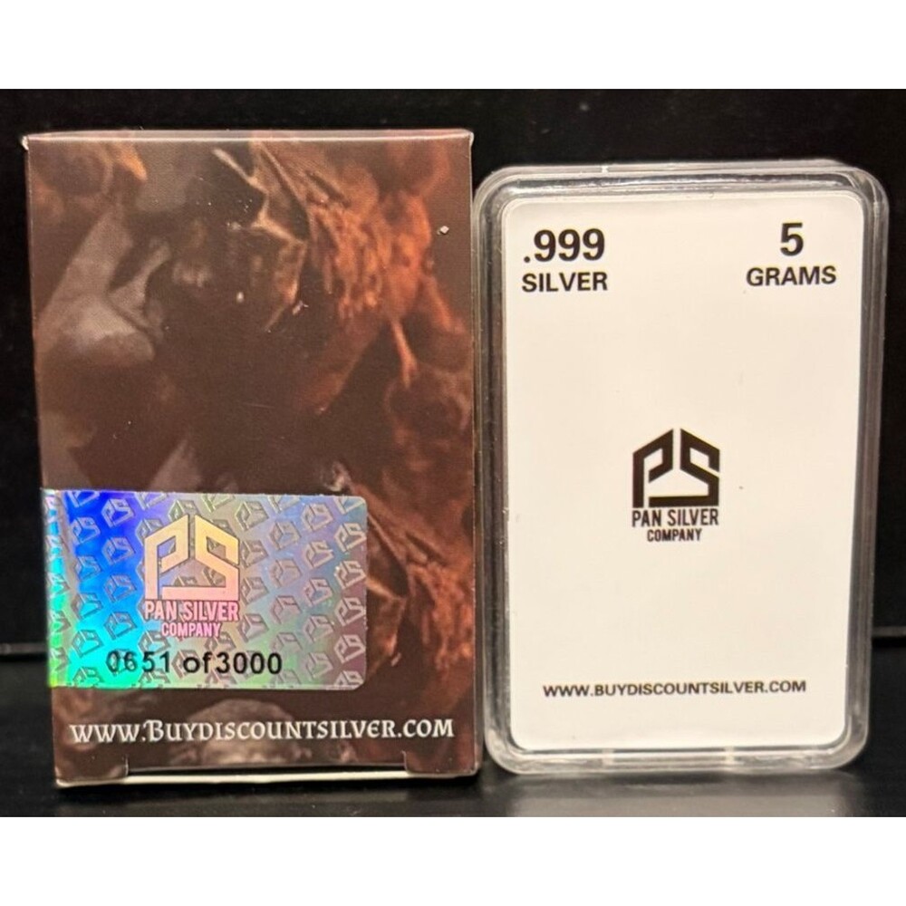 Pan Silver 5g .999 Silver The Greek God Hades LTD #  651 / 3000 - Open Box - Picture 2 of 2